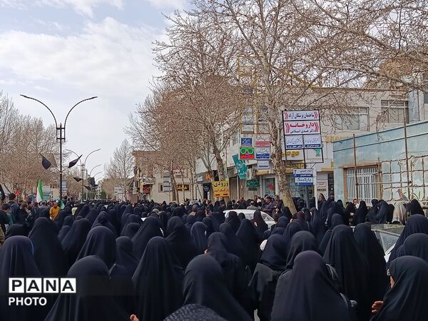 مراسم عزاداری سید علی خامنه‌ای (قدس سره )رهبر جمهوری اسلامی ایران در شهرستان کاشمر 