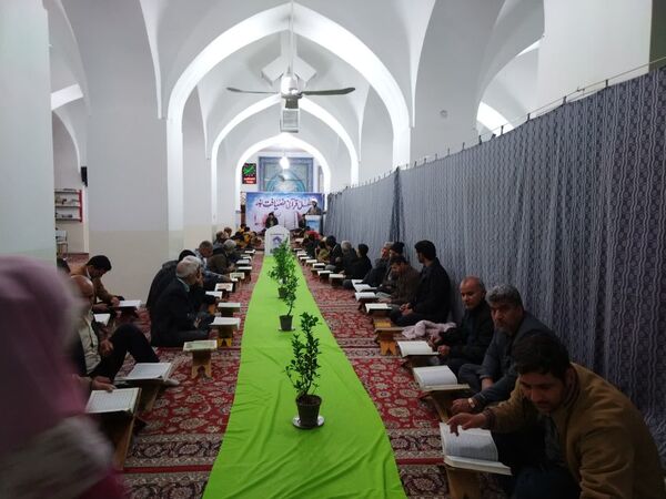 جزء خوانی قرآن کریم در شهرستان خلیل آباد و شهر کندر
