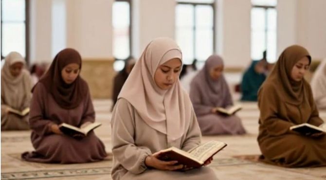 آیین معنوی اعتکاف در مسجد نباالعظیم فیروزآباد