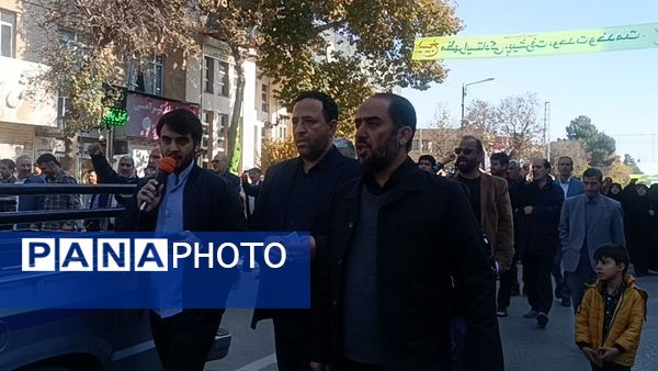 راهپیمایی مردم نیشابور و اعلام حمایت خود از مردم مظلوم عزه و لبنان 