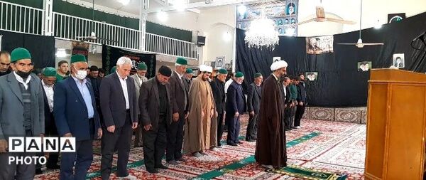  اقامه نماز عبادی سیاسی جمعه همزمان با سی و چهارمین روز شهادت قائد امت حضرت آیت الله خامنه‌ای 