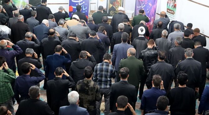 مراسم چهلمین روز شهادت قائد امت و شهدای دانش آموزی میناب در رشتخوار