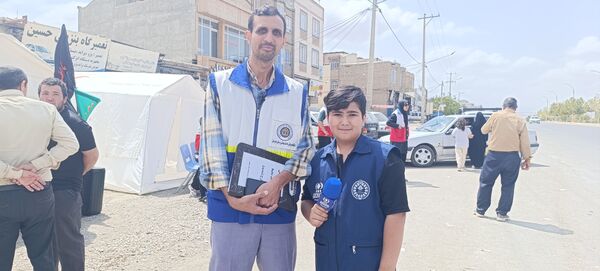 برپایی موکب توسط دانش‌آموزان در آشخانه