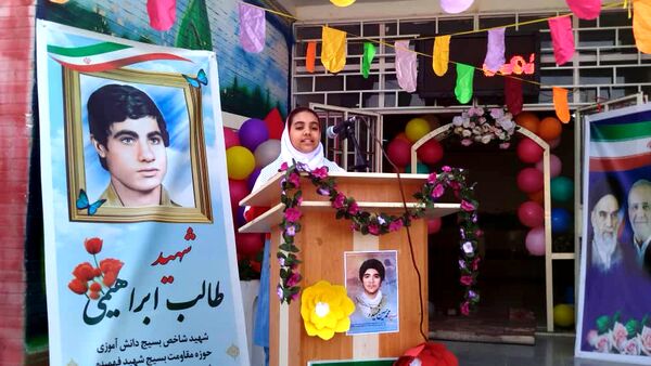 زنگ آغاز سال تحصیلی در مدرسه علقمه شاهد شهرستان قلعه‌گنج