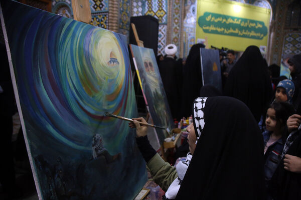 نقاشی «شهدای مقاومت» در پویش ایران همدل