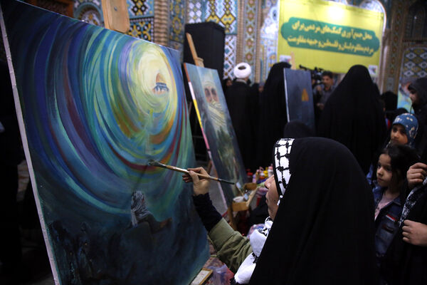 نقاشی «شهدای مقاومت» در پویش ایران همدل