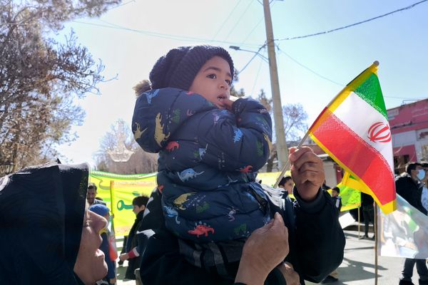 راهپیمایی ۲۲ بهمن در چهل و ششمین سالگرد پیروزی شکوهمند انقلاب اسلامی در شهرستان آباده