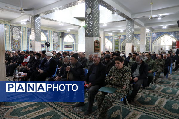 آیین تکریم و معارفه فرمانده ناحیه مقاومت بسیج در شهرستان بن 