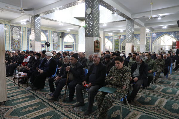 آیین تکریم و معارفه فرمانده ناحیه مقاومت بسیج در شهرستان بن 