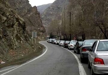 جاده چالوس از ساعت ۱۵ یک‌طرفه می‌شود
