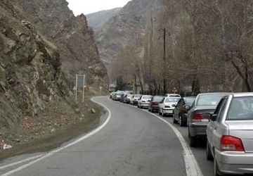 جاده چالوس از ساعت ۱۵ یک‌طرفه می‌شود