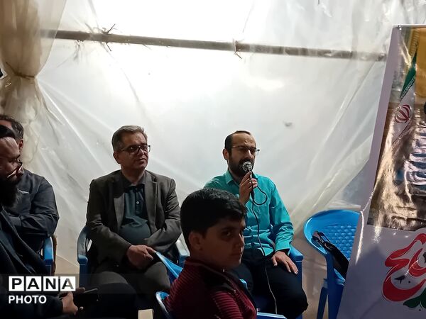 مراسم یادبود رهبر شهید در موکب آموزش و پرورش علی آبادکتول
