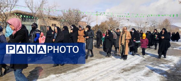 راهپیمایی ۲۲بهمن در روستای اسلام آباد شیروان
