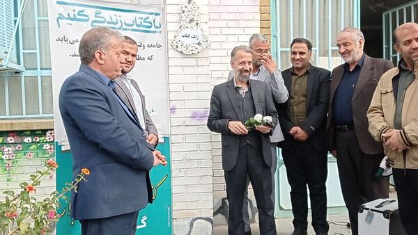  افتتاحیه کتابخانه مدرسه شهید محمدی پور خلیل آباد 