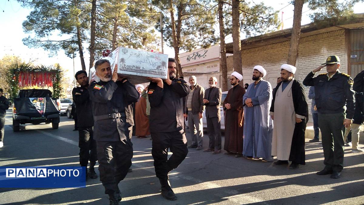 مراسم تشیع پیکر شهید گمنام در شهرستان خلیل آباد 