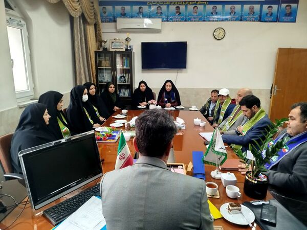دیدار رئیس سازمان دانش‌آموزی شهرستان فاروج با مدیر جدید آموزش و پرورش این شهر