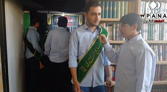 محفل عزاداری دانش آموزان سمپاد قم در هیات رایه‌ المهدی(عج) 