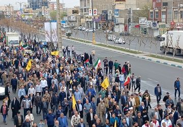 همبستگی مردم شهرستان اسلامشهر در راهپیمایی روز قدس