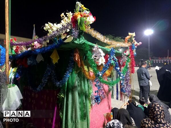 آیین سنتی تعزیه‌خوانی «عروسی شاهزاده قاسم» در محله زرکی میناب