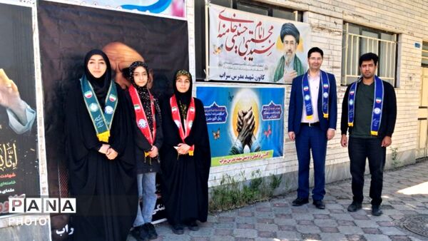 برپایی موکب غدیر کانون دانش‌آموزی شهید مدرس شهرستان سراب 