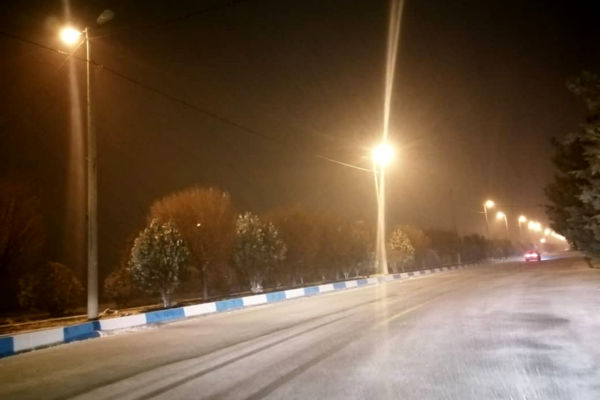 بارش اولین برف زمستانی در ایزدخواست