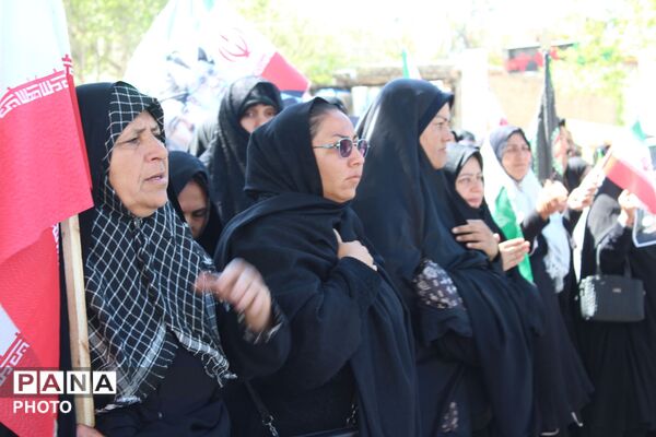 برگزاری مراسم عزاداری رهبر شهید در شهر آشخانه