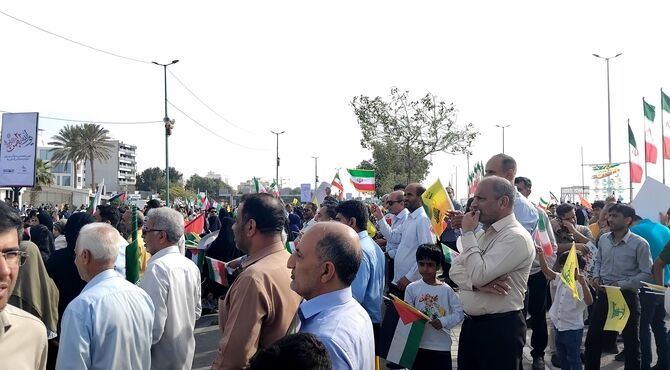 حضور پرشور بندرعباسی‌ها در راهپیمایی ۲۲ بهمن