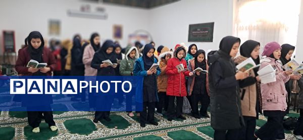 قرائت دعای توسل در آموزشگاه شهید رزمی خلیل آباد 