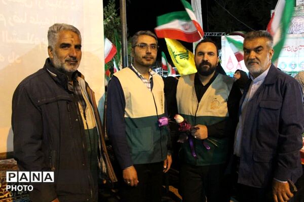 آسمان سامان، امروز رنگِ حرم را به خود گرفت