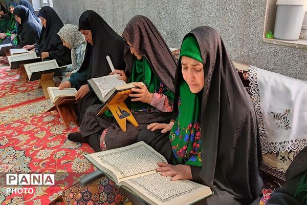 محفل انس با قرآن کریم در مسجد جامع شهر بار