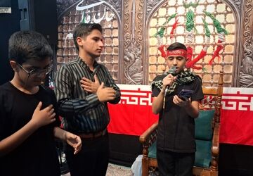 شور عاشورایی نوجوانان کازرونی در سوگواره «احلی من العسل»