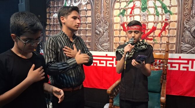 شور عاشورایی نوجوانان کازرونی در سوگواره «احلی من العسل»