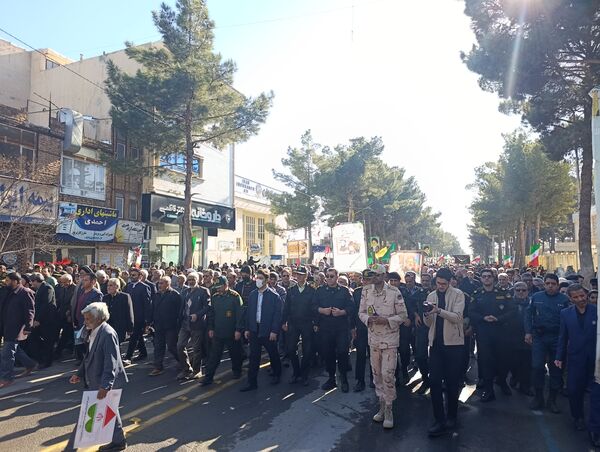 راهپیمایی در محکومیت تروریست های مسلح در تربت حیدریه