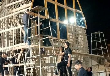 آیین نخل بندی در شهرستان زارچ