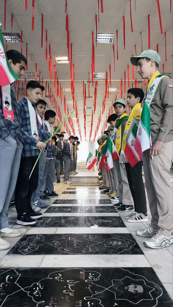 عطر افشانی و گلباران مزار شهدای شهرستان بجنورد  