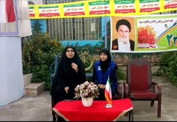 مراسم دهه فجر در دبیرستان نمونه دولتی حضرت زینب(س)
