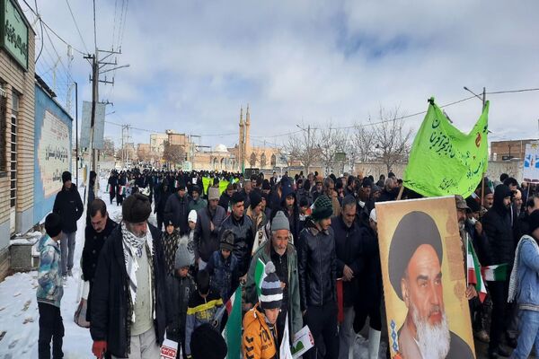 راهپیمایی ۲۲ بهمن در شهر تیتکانلو 