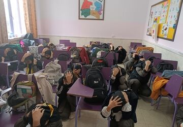 زنگ زلزله و ایمنی در مدرسه سمیه نواخته شد