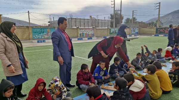 پویش صبحانه سالم در مدارس روستایی شهرستان باشت