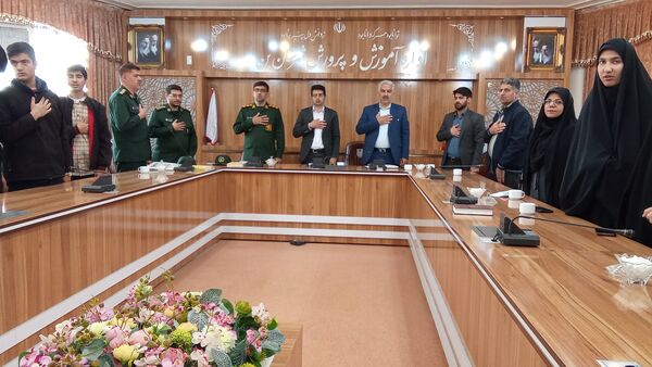 انتصاب فرمانده حوزه بسیج دانش‌آموزی حضرت ثارالله(ع) شهرستان بن 