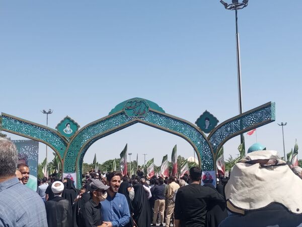تشییع باشکوه پیکر شهدای مبارزه با اسرائیل در کاشان