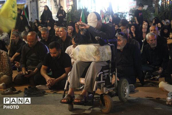 طنین نوای عاشورایی در خیابان امام نیشابور