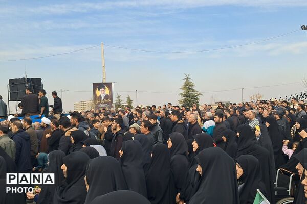 تشییع پیکر مطهر شهدای وطن در گلزار شهدای شهرستان ملارد