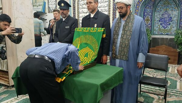 استقبال از خادمین حرم علی بن موسی الرضا در بن 