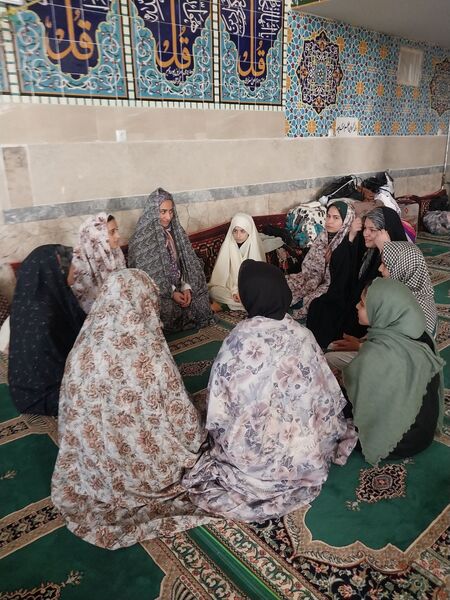 مراسم معنوی اعتکاف در مسجد صاحب الزمان جوادیه