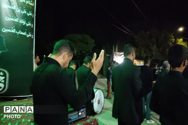 مراسم عزاداری ششمین شب از ماه محرم الحرام در حسینیه شهدای شهر بار