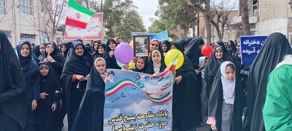 راهپیمایی یوم الله بیست و دوم بهمن ماه در خلیل آباد