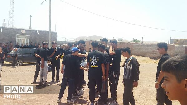 مراسم صبح عاشورا در روستای حسن آباد بلهر 