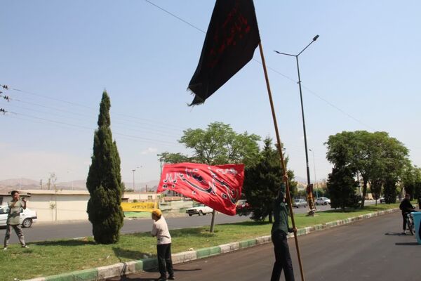 راهپیمایی دلدادگان حسینی در شهرستان سمنان