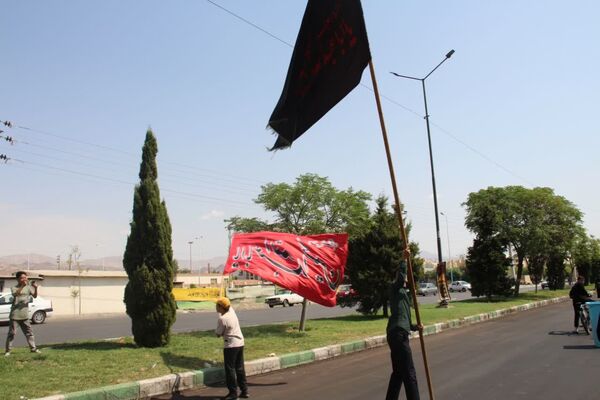راهپیمایی دلدادگان حسینی در شهرستان سمنان